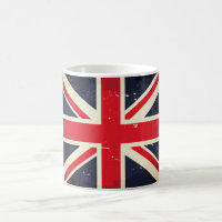 Tasse de café vintage d'Union Jack