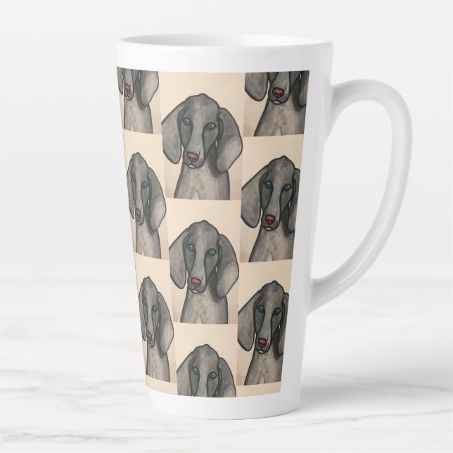 Tasse de café Weimaraner Dog Latte (Droite)