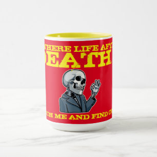 tasse de café "Y A-T-IL DE LA VIE APRÈS LA MORT ?"
