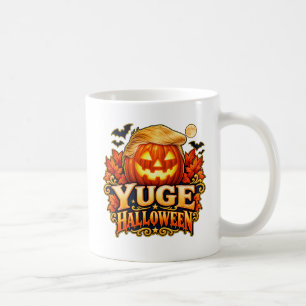 Tasse de café YUGE Halloween Citrouille Double Fac
