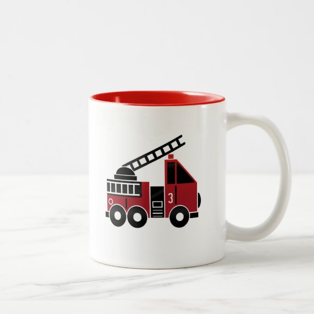 Tasse de camion de pompiers (Droit)