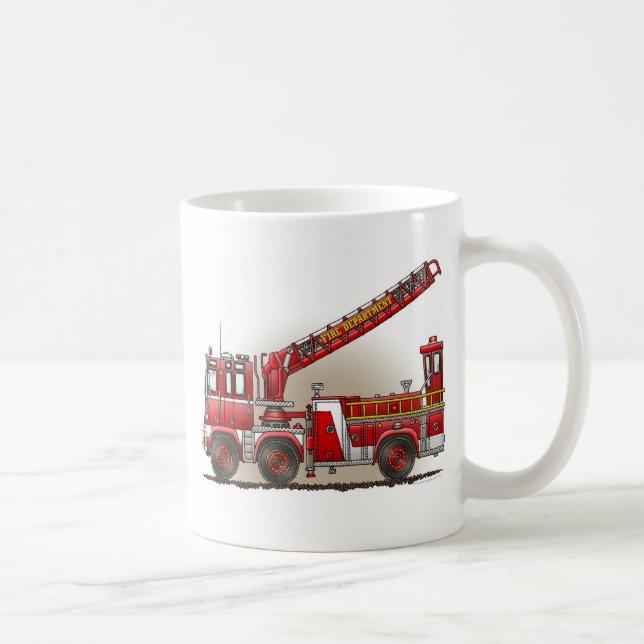 Tasse de camion de pompiers de crochet et (Droite)