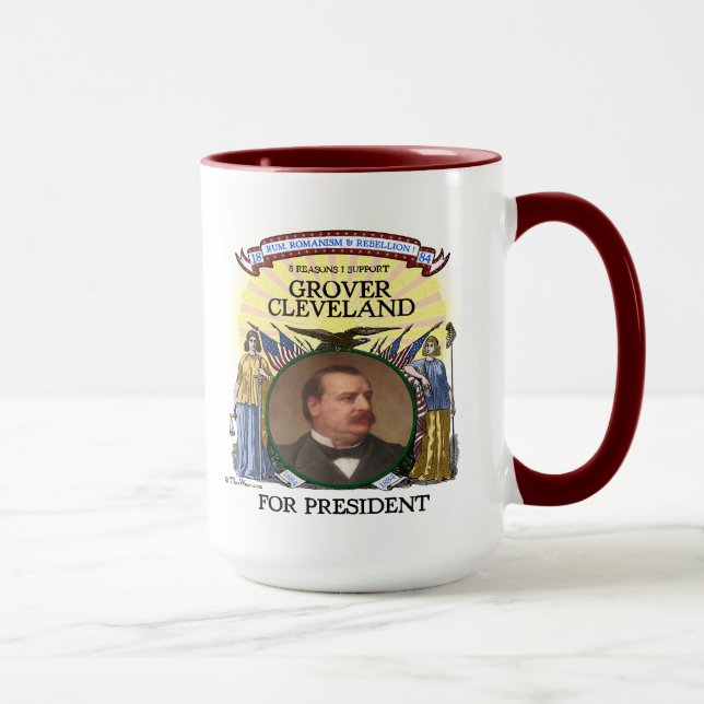 Tasse de campagne de Grover Cleveland 1884 (Droite)