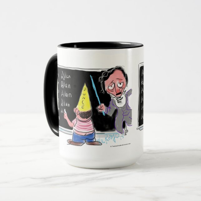 Tasse de "cancre" d'Edgar Allan Poe (Devant gauche)