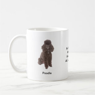 Tasse de caniche standard - avec deux images et un