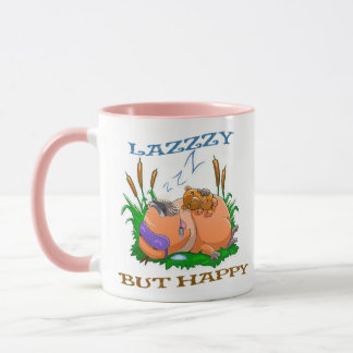 tasse de capybara drôle et paresseuse