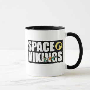 Tasse de caractère gras de Vikings de l'espace
