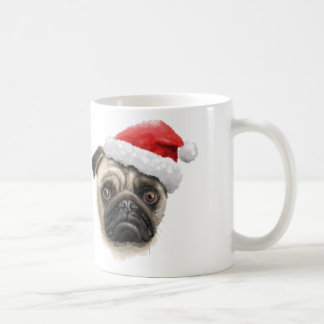 Tasse de carlin de Père Noël