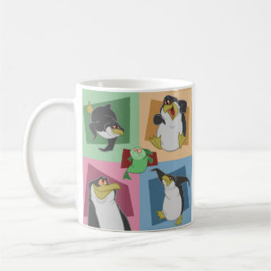 Tasse de carrés du pingouin 4