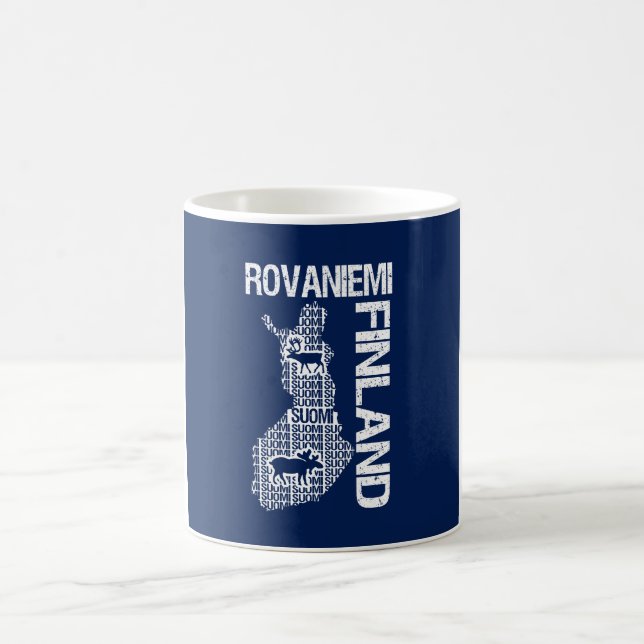 Tasse de CARTE de la FINLANDE - Rovaniemi - (Centre)