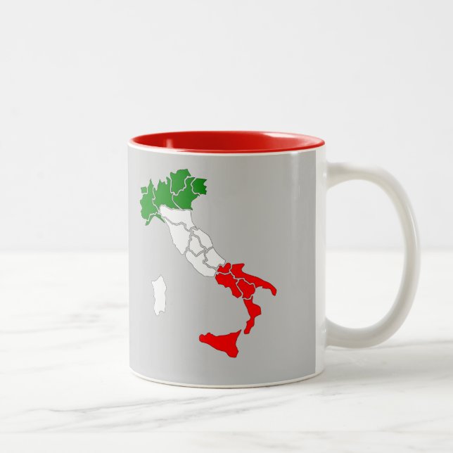 Tasse de carte de l'Italie (Droit)