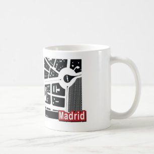 Tasse de carte de Madrid