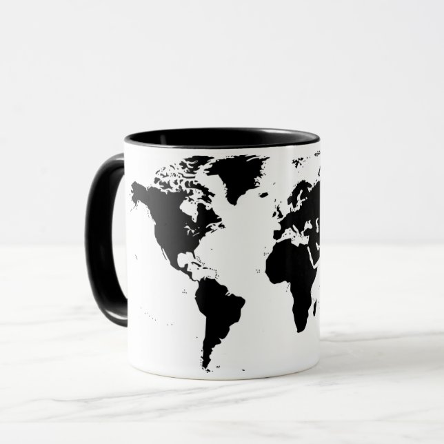 Tasse de carte du monde (Devant gauche)
