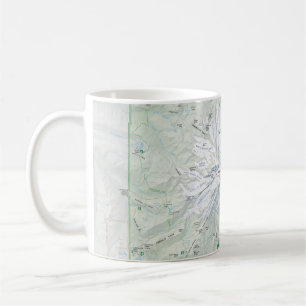 Tasse de carte du mont Rainier