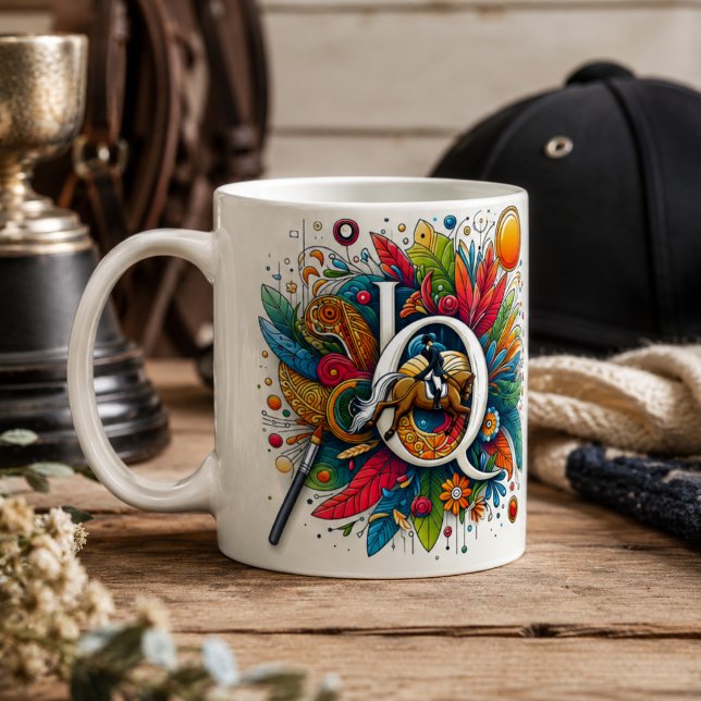 Tasse de cavalier de dressage Cheval (Dressage Riding Rider Horse Mug)
