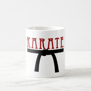 Tasse de ceinture noire de karaté