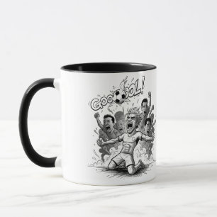 Tasse de célébration de but pour les fans de footb