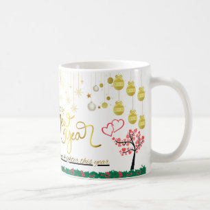 Tasse de célébration de la nouvelle année