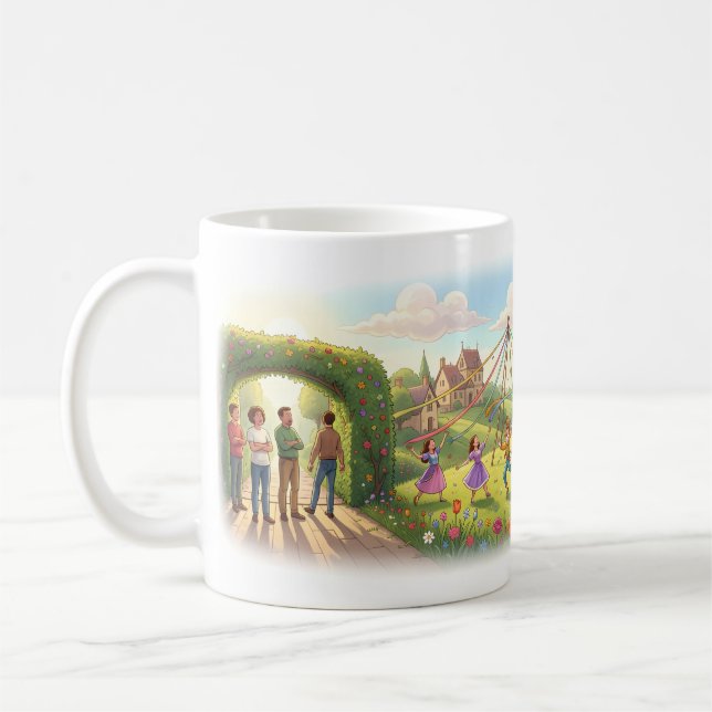 Tasse de célébration de la prairie du mât de mai f (Gauche)