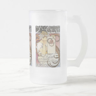 Tasse de cent de DES de salon d'Alphonse Mucha