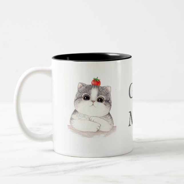 Tasse de chat bonjour (Gauche)
