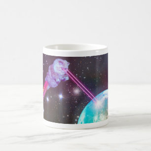 Tasse de chat de laser
