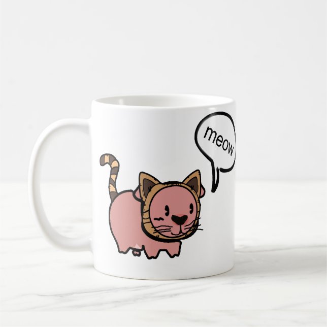 Tasse de chat de Meow (Gauche)