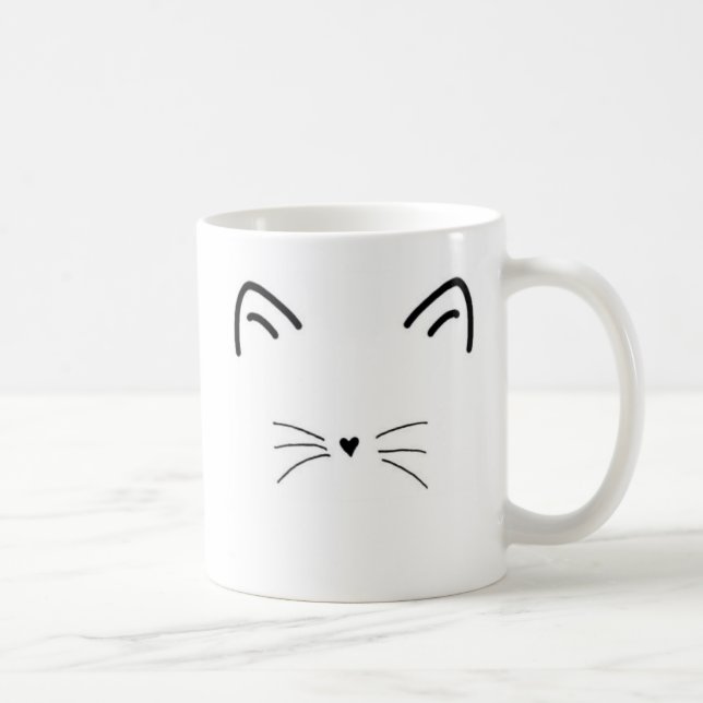 Tasse de chat de meow-nificent - gauchère (Droite)