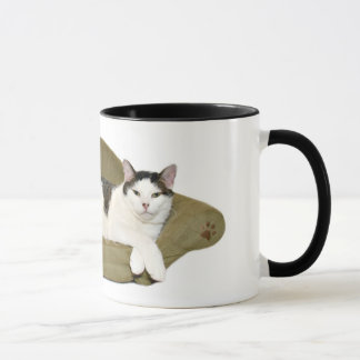 Tasse de chat de téléphage