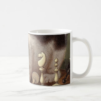Tasse de chat d'échecs
