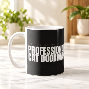 Tasse de chat drôle de concierge de chat professio
