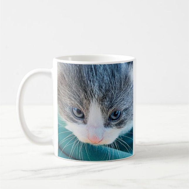 Tasse de chat, Humeur du matin, Tasse drôle (Gauche)