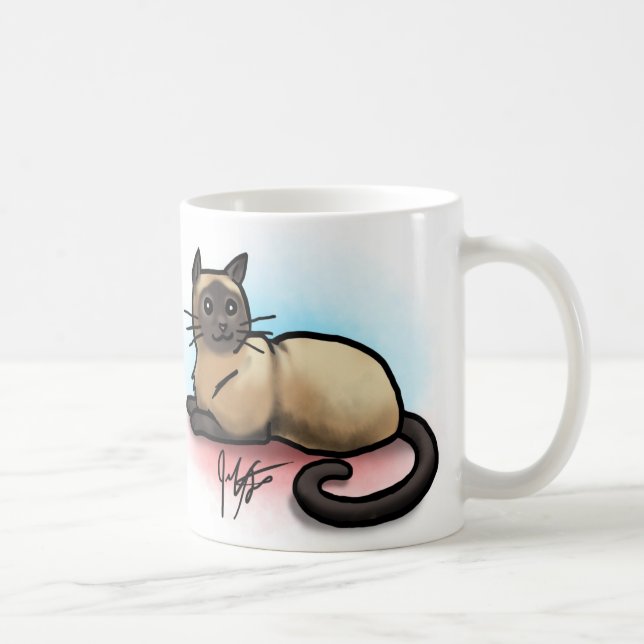 Tasse de chat - motif siamois (Droite)