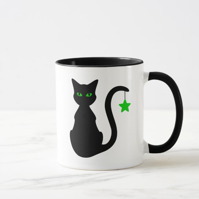 Tasse de chat noir (Droite)