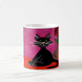 Tasse de chat noir