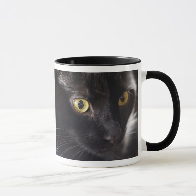 Tasse de chat noir (Droite)