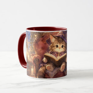Tasse de chaton sorcier pour l'heure de l'histoire