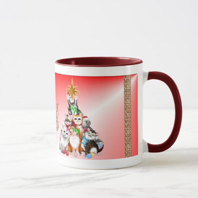Tasse de chatons d'arbre de Noël (Droite)