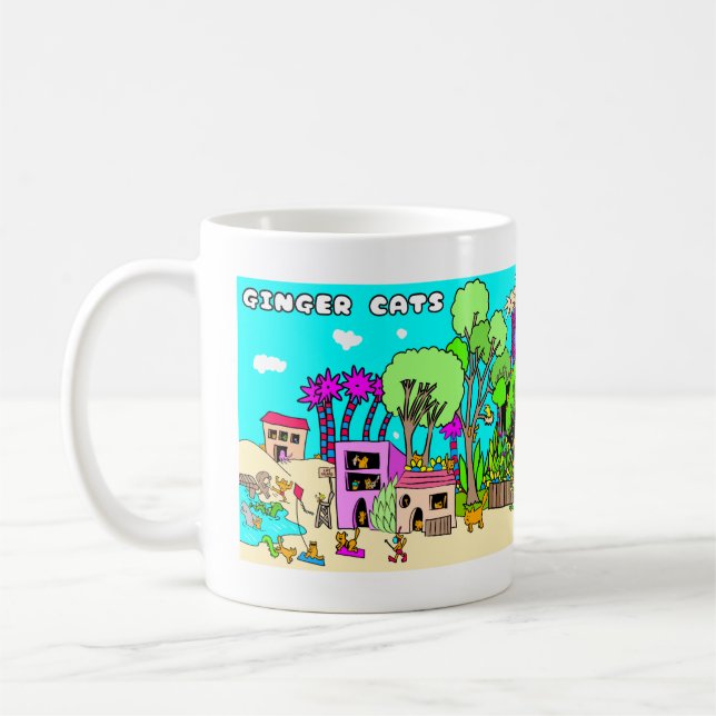 TASSE DE CHATS DE GINGEMBRE (Gauche)