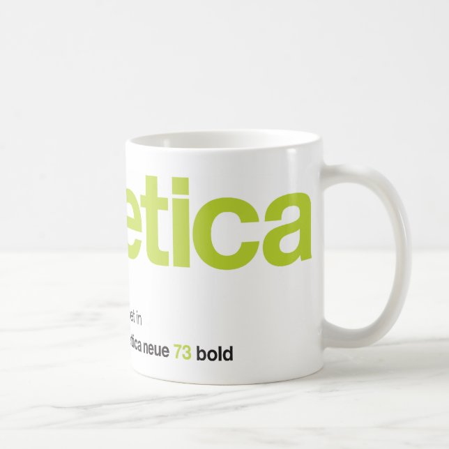 Tasse de chaux de LoveHelvetica (Droite)
