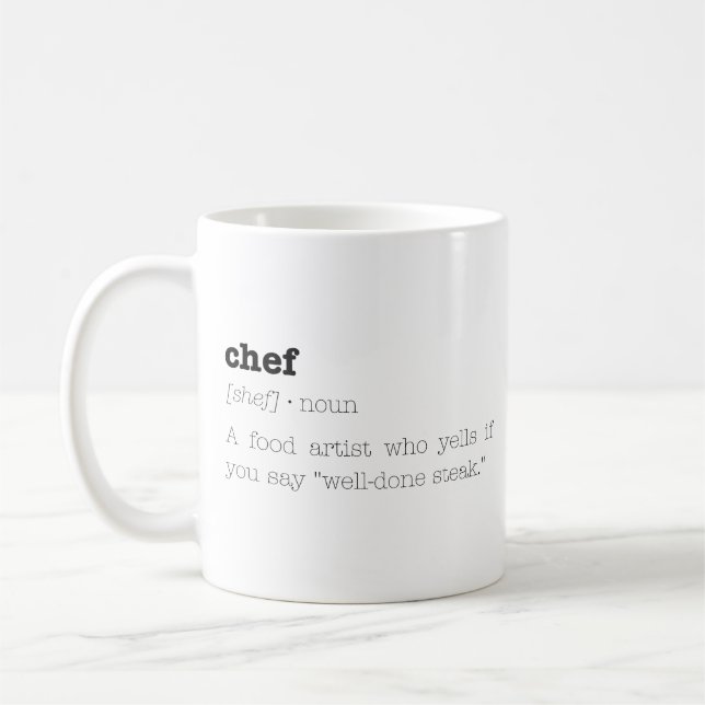 Tasse de chef drôle (Gauche)