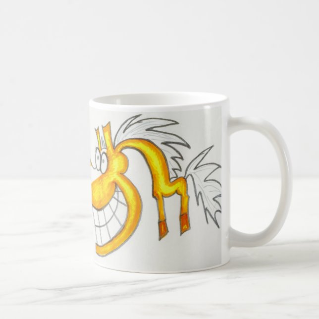 Tasse de cheval de palomino de bande dessinée (Droite)