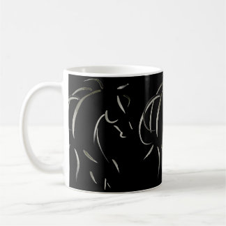 Tasse de cheval d'Equus dans le noir