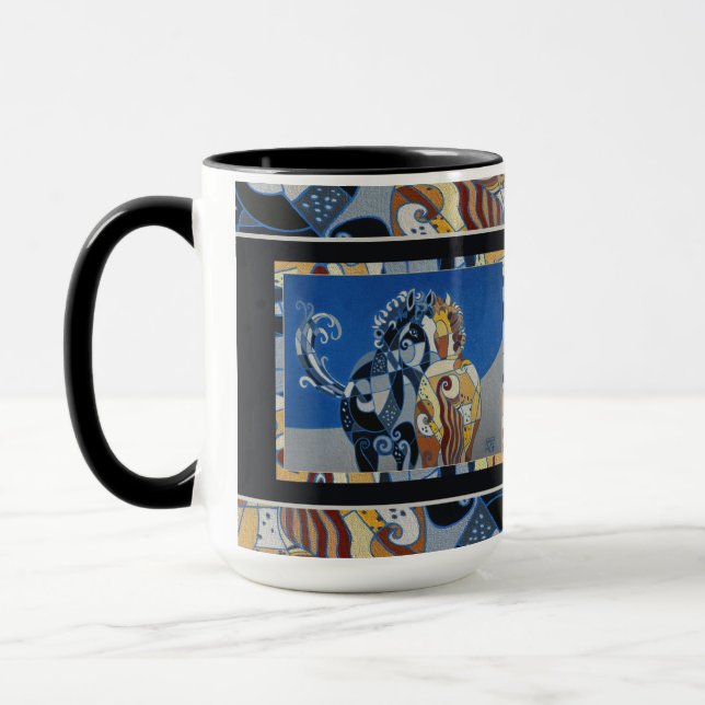 Tasse de cheval, double tasse de cheval, deux (Gauche)