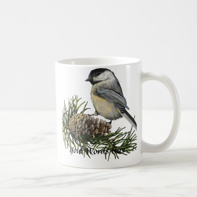 Tasse de Chickadee personnalisable (Droite)