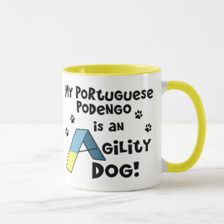 Tasse de chien d'agilité de Podengo de Portugais