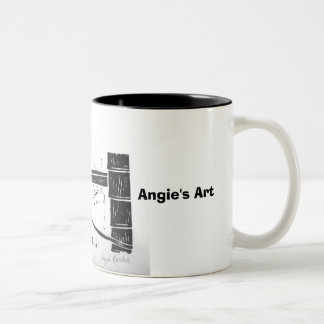 Tasse de "chien de chasse" de l'art d'Angie