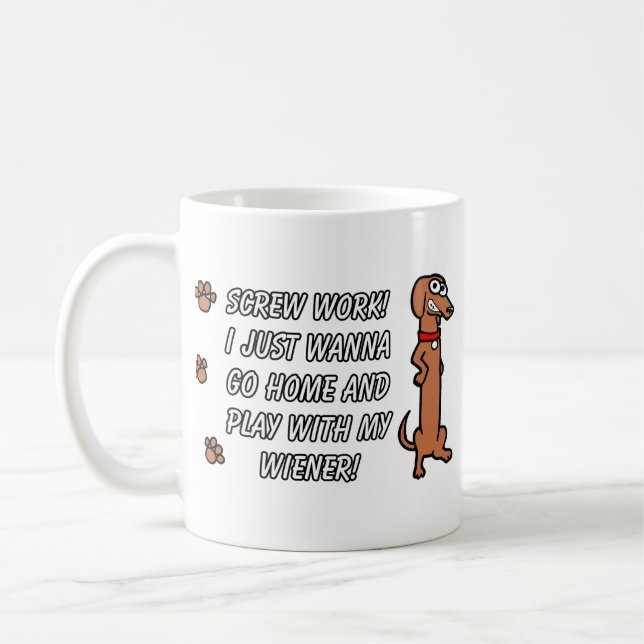 Tasse de chien de saucisse de travail de vis (Gauche)