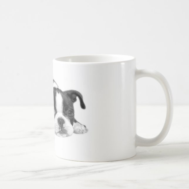 Tasse de chiot de Boston Terrier (Droite)
