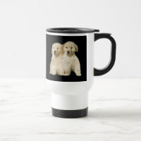 Tasse de chiot de golden retriever